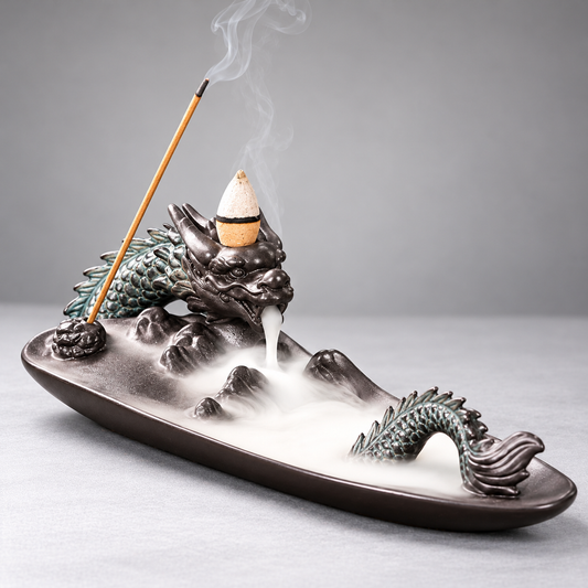 Dragon Long Tray Backflow Incense Burner